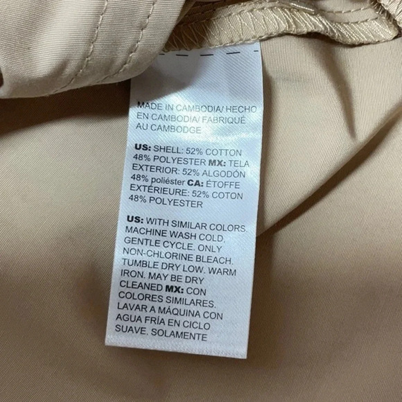 Chico’s Tan Snap Button Down Jacket Size: 8-10 (Chico’s Size 1) - Picture 6 of 10